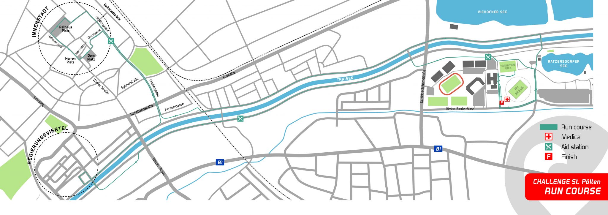 Challenge St. Pölten – Laufstrecke