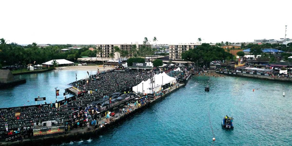Das Pier von Kailua Kona - die Wechselzone des IRONMAN Hawaii | Foto: Getty Images for IRONMAN