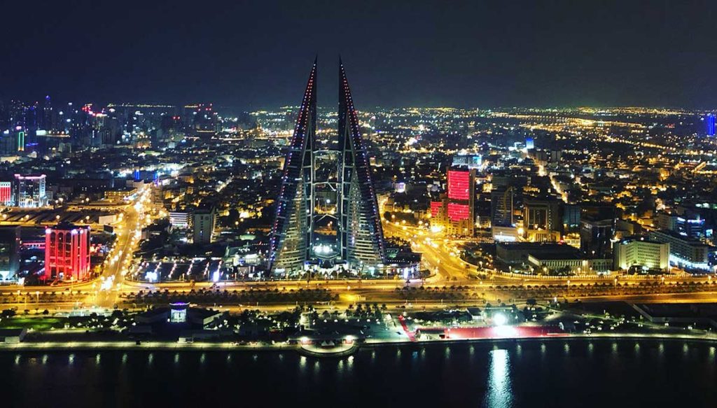 Bahrain bei Nacht