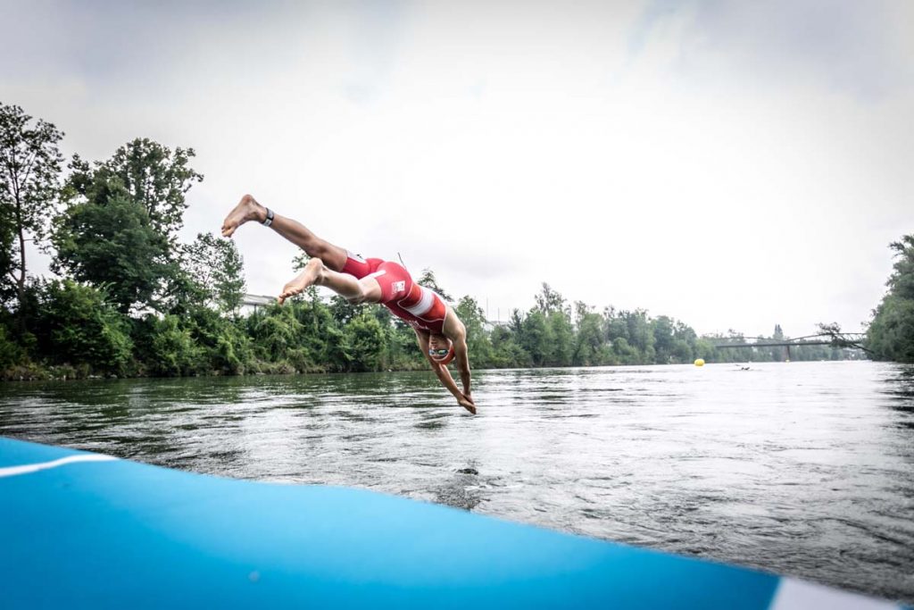 25 Österreicher bei Europacup Premiere in Wels am Start Wels Triathlon 2020