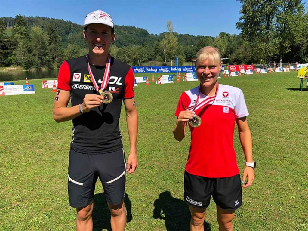 Hauser und Kaindl holen Aquathlon-Staatsmeistertitel 2020 ÖSTM Aquathlon 2020