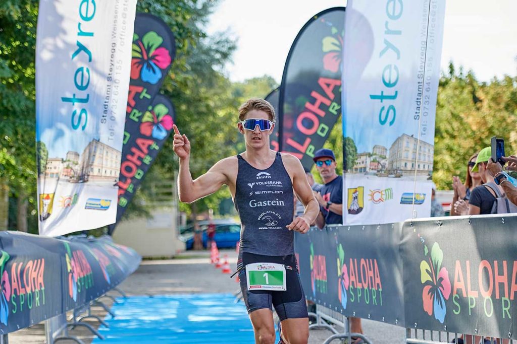 ALOHA TRI Steyregg 13. Mai 2023 Philip Pertl siegt beim ALOHA TRI Steyregg