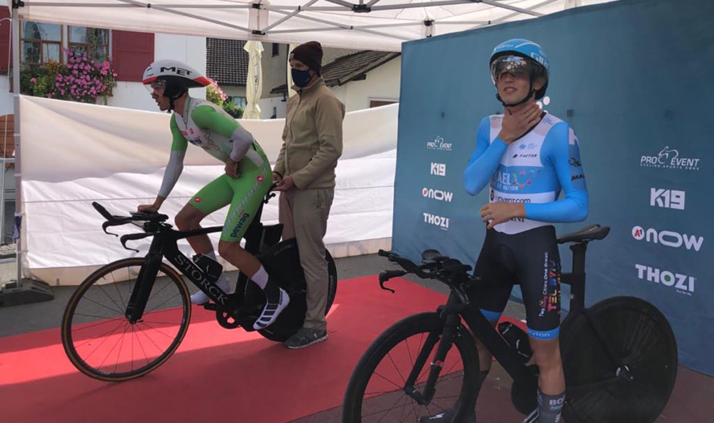 Thomas Steger und Leon Pauger beim TransVorarlberg Triathlon 2020