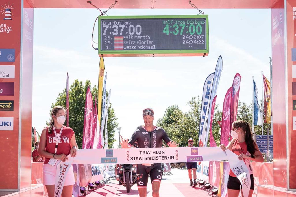 Michael Weiss gewinnt den Austria Triathlon Podersdorf