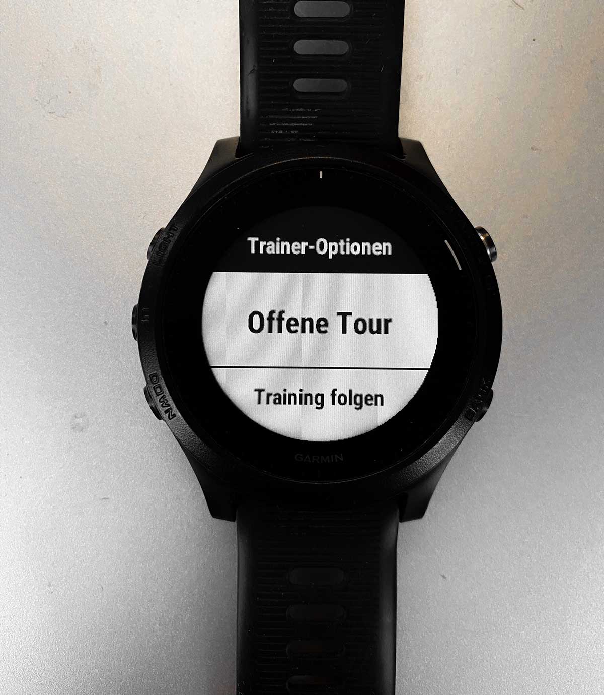 Garmin Smarttrainer Steuerung