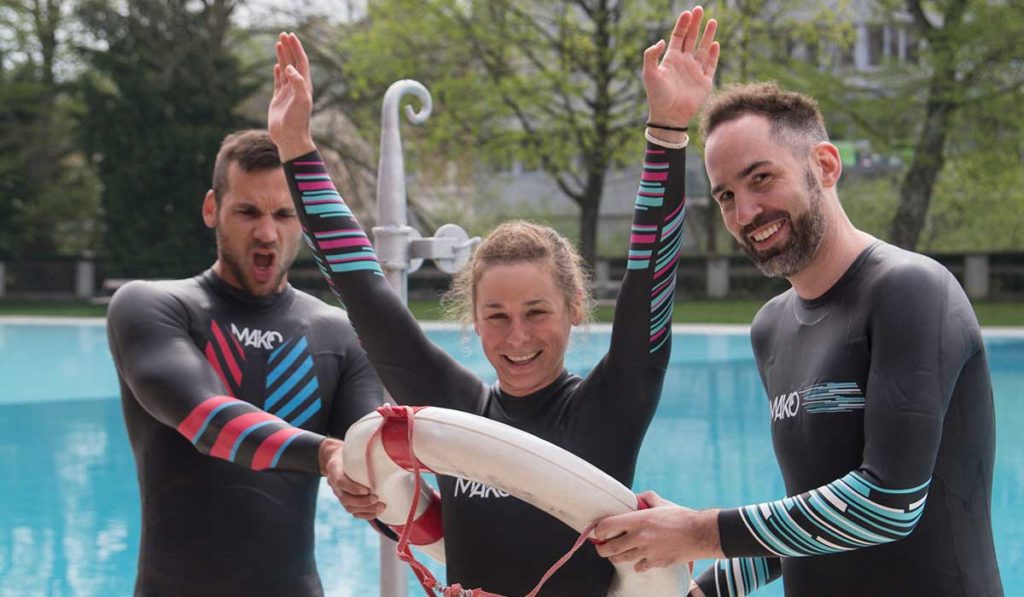 Es geht wieder los: Mako Neoprentestschwimmen starten wieder durch Mako
