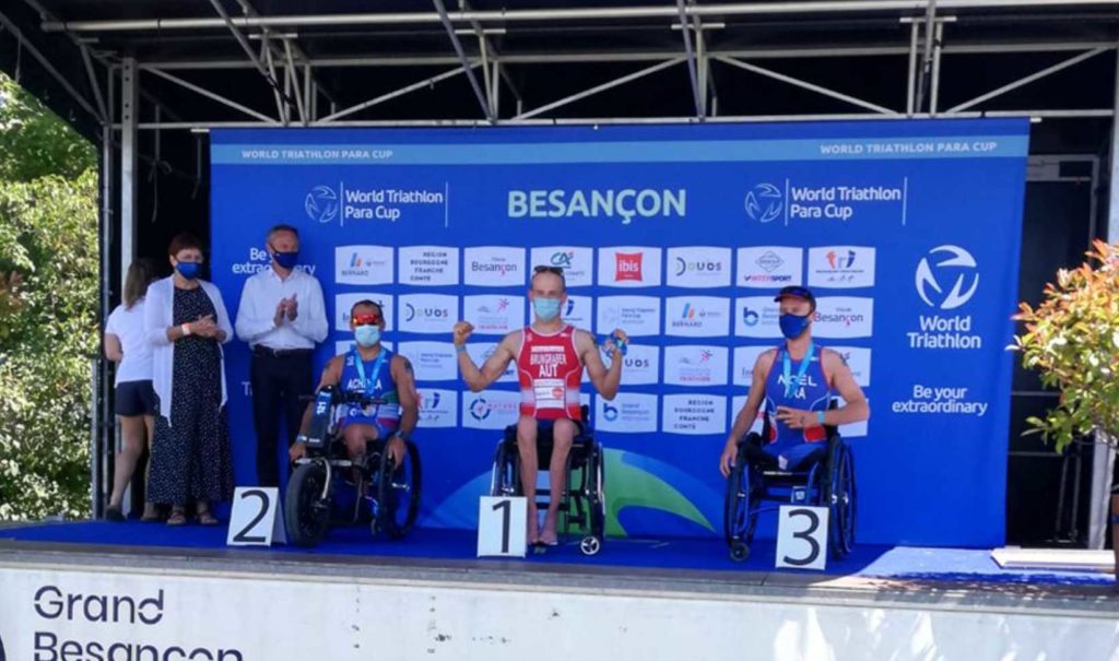 Brungraber siegt bei Para-Triathlon in Frankreich Florian Brungraber