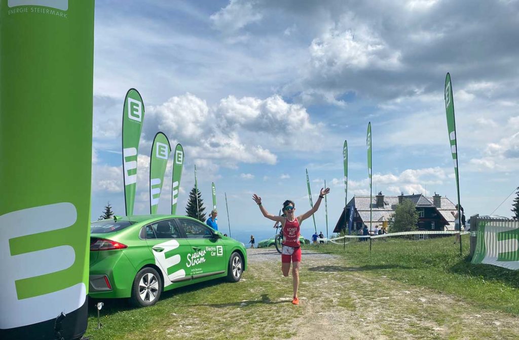 Lena-Maria Aichner und Christian Haas holen schöcklHERO-Hattrick Schöcklhero 2021