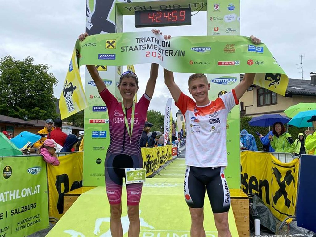 Kumhofer und Enzenberger holen Mitteldistanz-Staatsmeistertitel Georg Enzenberger und Simone Kumhofer holen Mitteldistanz Staatsmeisterschaften 2021
