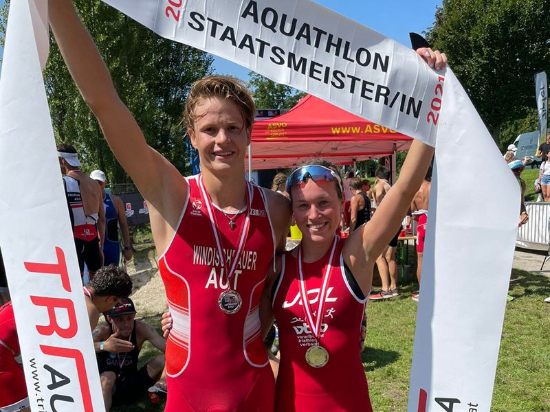Hämmerle und Windischbauer gewinnen Aquathlon Staatsmeistertitel 2 Aquathlon Staatsmeister 2021