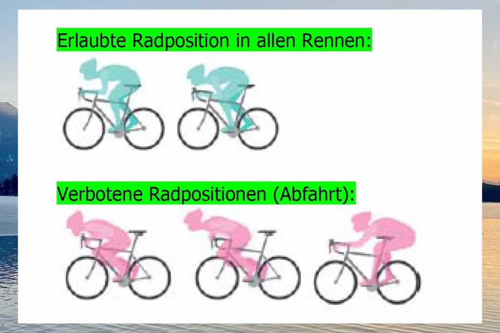 Erlaubte und Verbotene Radpositionen