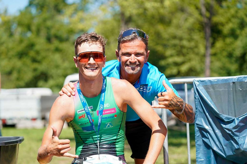 Triathlon-Traumwetter beim Ausee Triathlon 2023 Niklas Keller gewinnt den Ausee Triathlon 2023