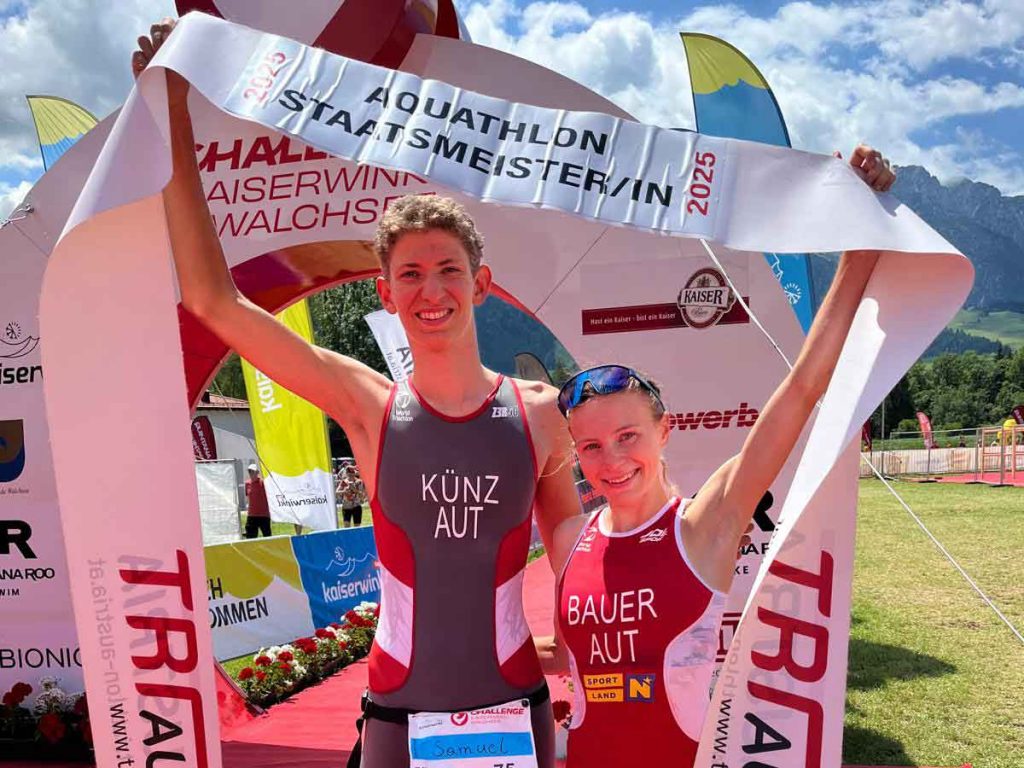Bauer und Künz Aquathlon Staatsmeister 2025 Aquathlon Staatmeister 2025
